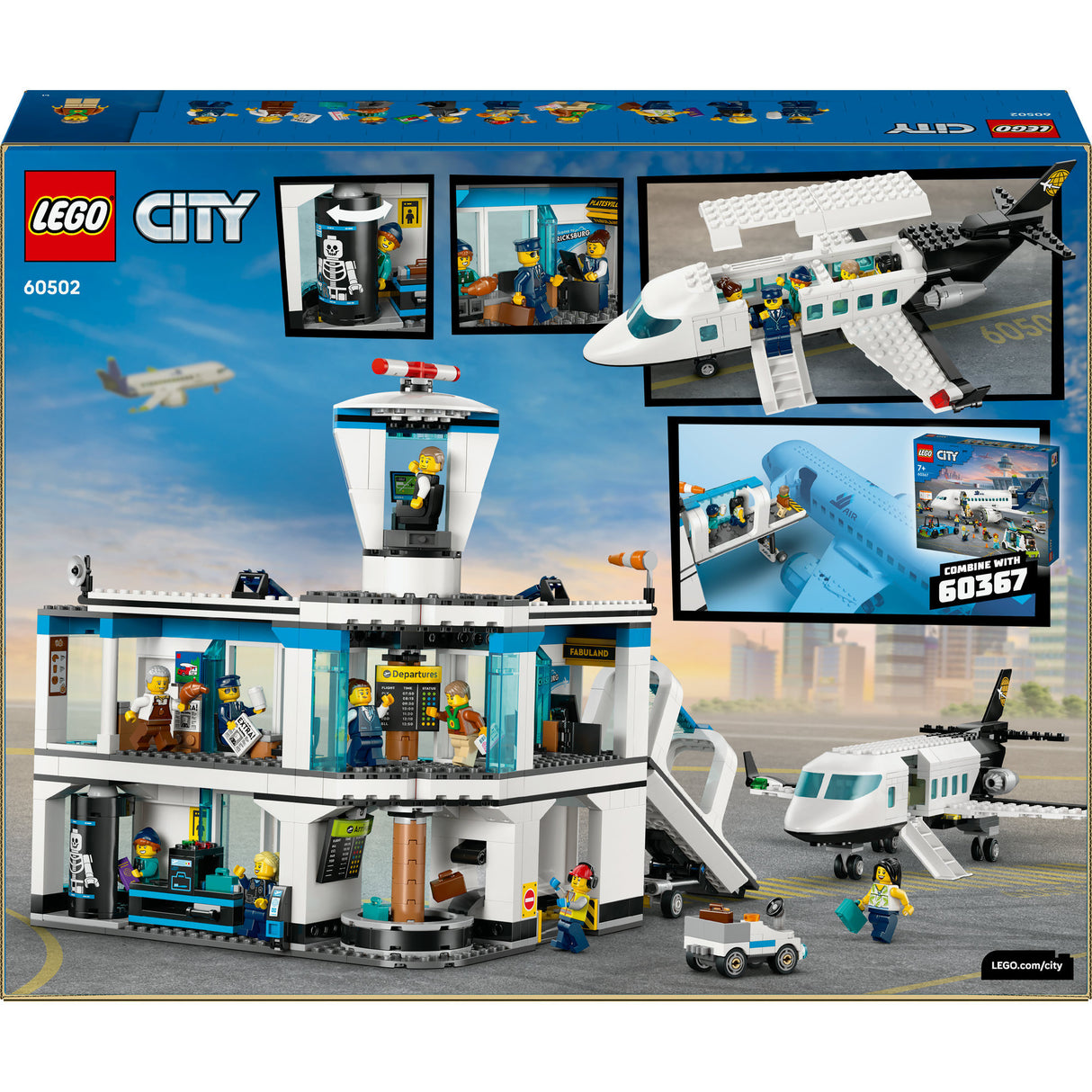 Lego moje miasto 60502 lotnisko z samolotem