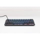 Ducky One 3 Pro Mini, gaming keyboard (black, US layout, Cherry MX2A Brown, RGB LED, double-shot PBT, Quack Mechanics, 60%, hot-swap)