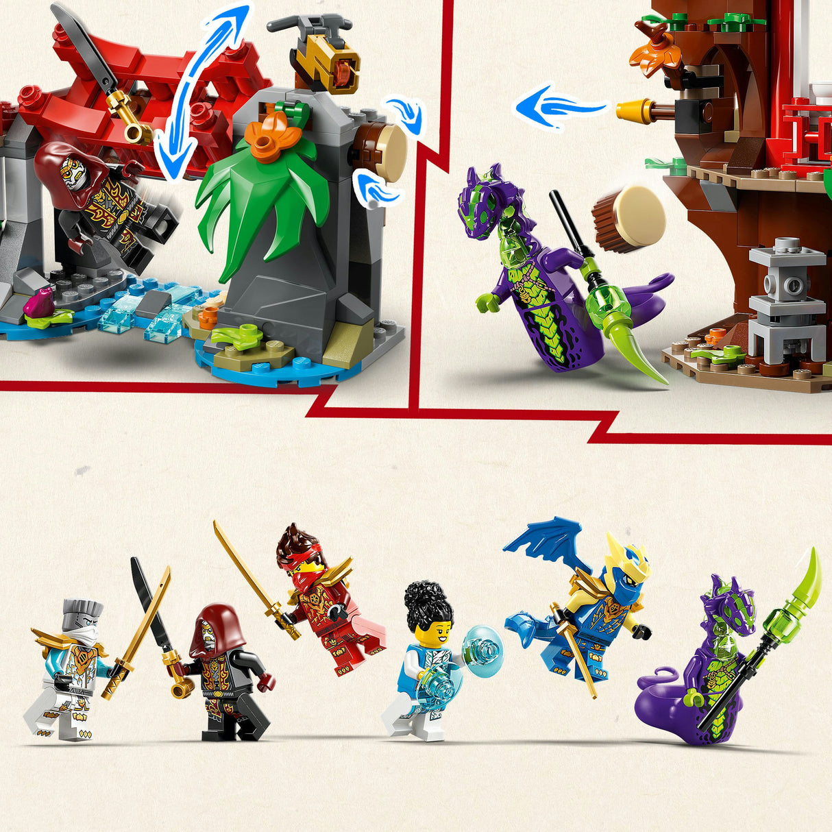 Lego ninjago 71857 ninjafordon vid trädkojan
