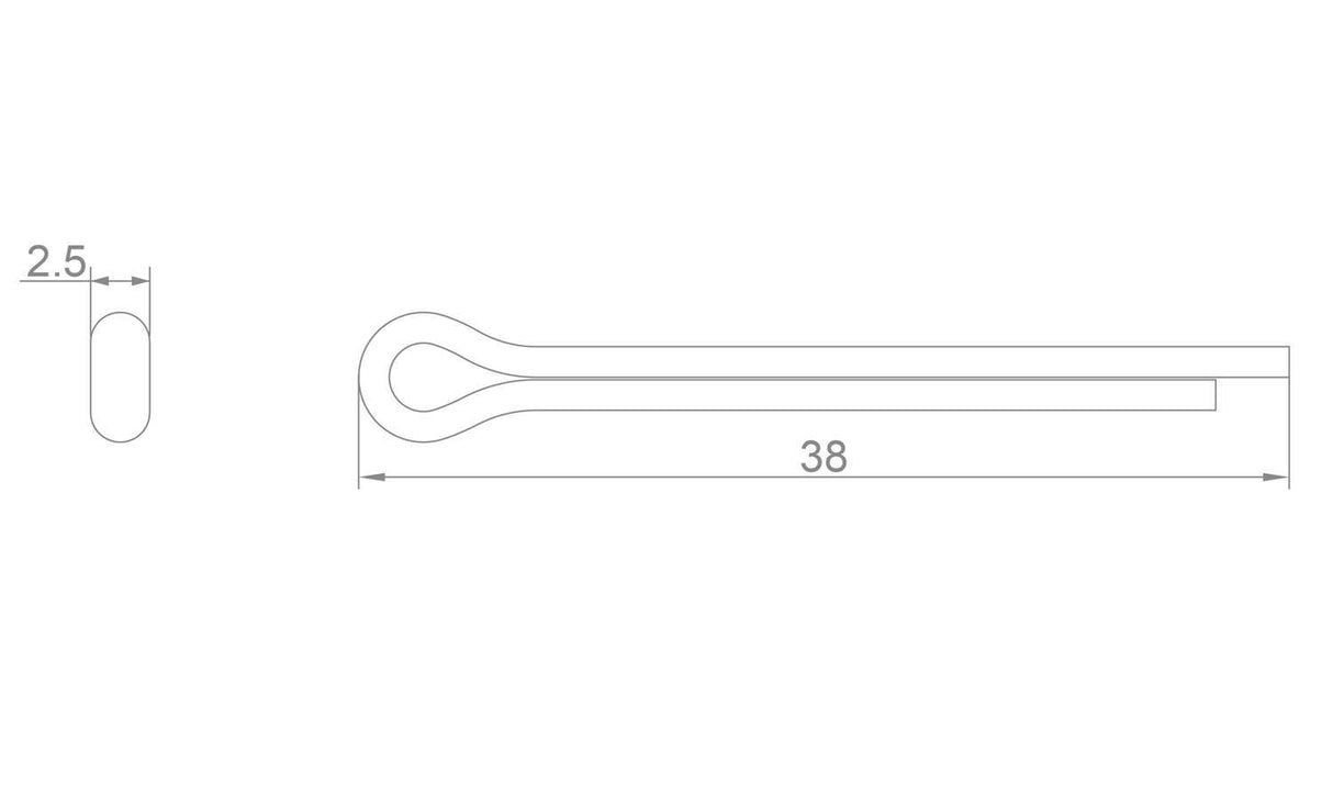 Katana split pins for shimano sram avid disc pads (2 pieces)