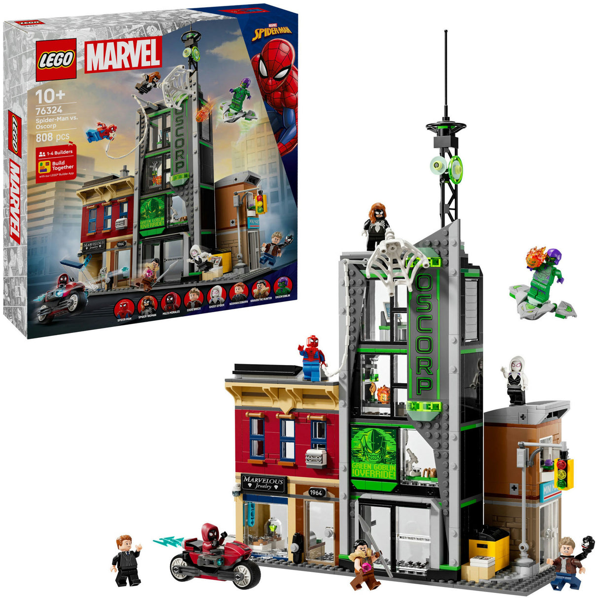 LEGO Super Heroes Marvel 76324 Spider-Man contre Oscorp