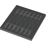 Wera 9811 Schaum Insert fir VDE Schrauber Set 1, Tool-gratis Insert (schwaarzgrau)
