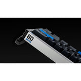Iqunix EZ60 Magnetic Switch Gaming Keyboard, gaming keyboard (black blue, US layout, US-International, Gateron Magnetic Jade Pro, 60%, RGB, double shot PBT keycaps)