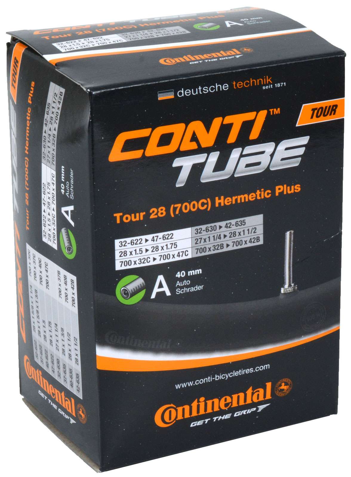 Hermético continental Hermetic+ AV17 Tour de 42mm 28 polegadas (32-622 47-622)