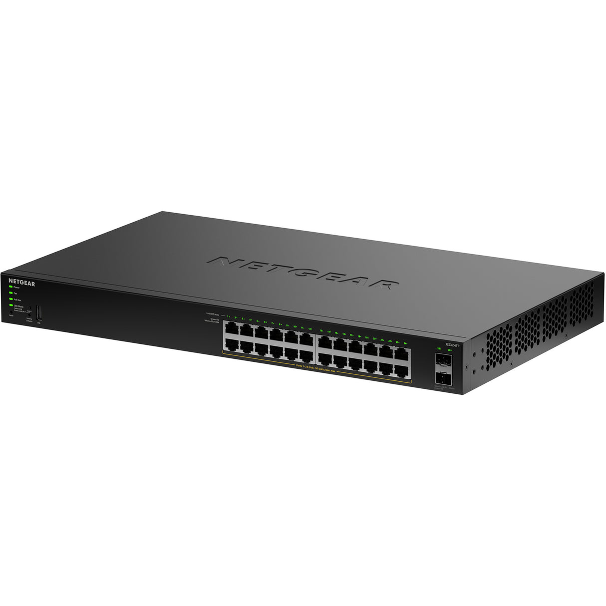 Netgear GS324TPv2 Switch (black, 190W PoE budget)