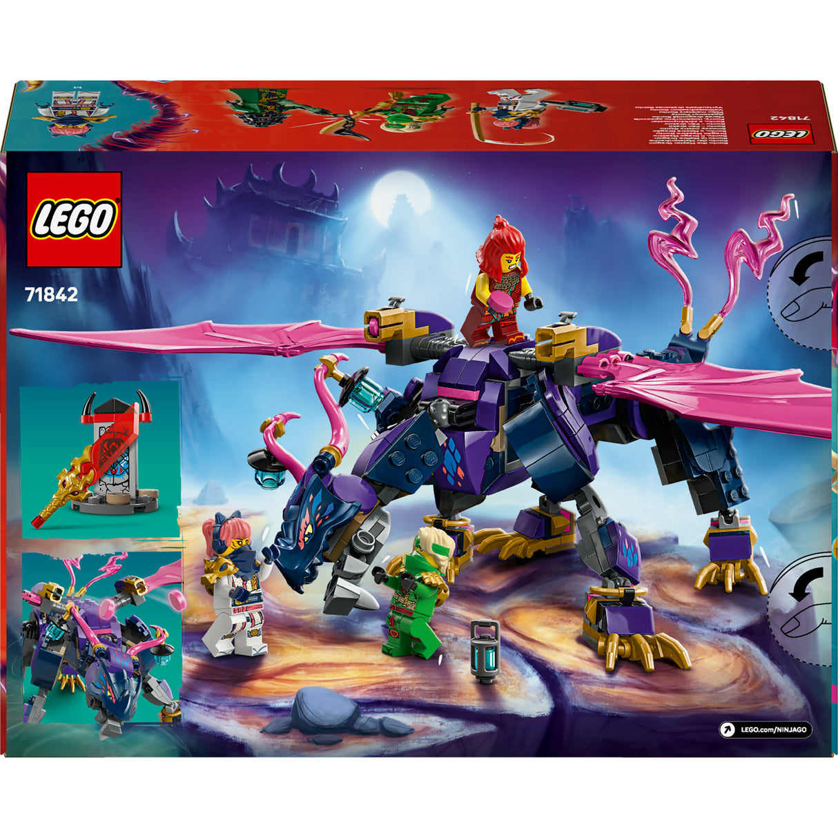 Lego ninjago 71842 rontu an máistir dragon
