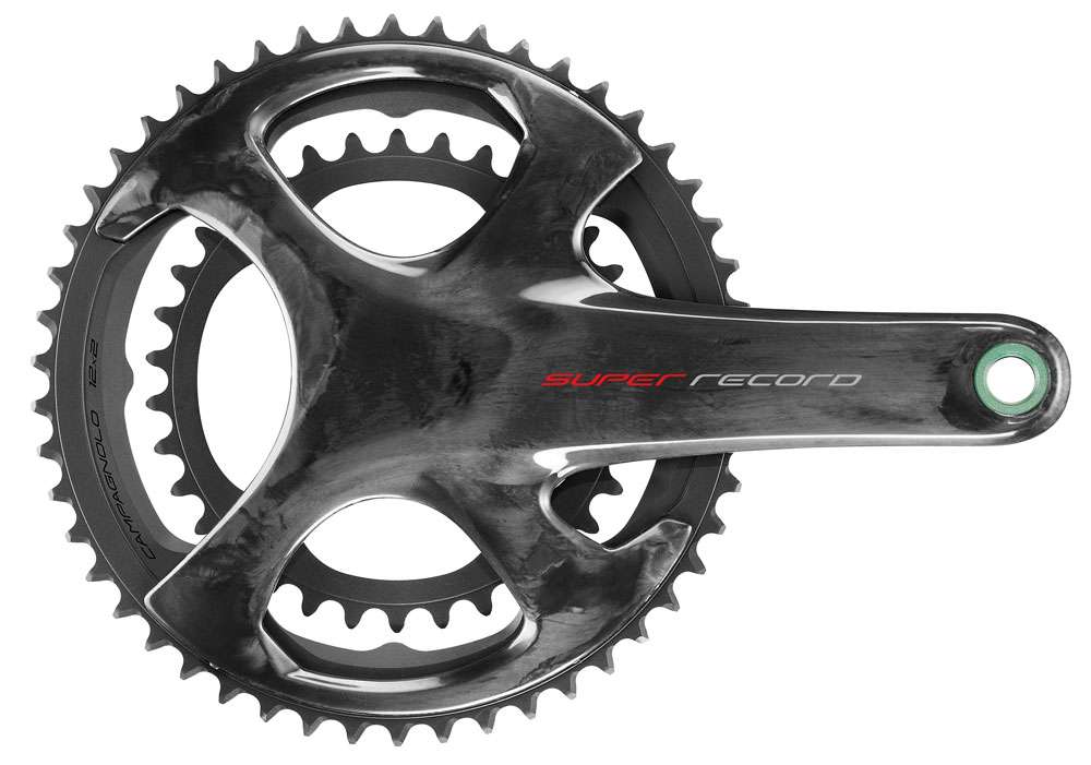 Campagnolo super record carbon 2x12-speed crank 52 36
