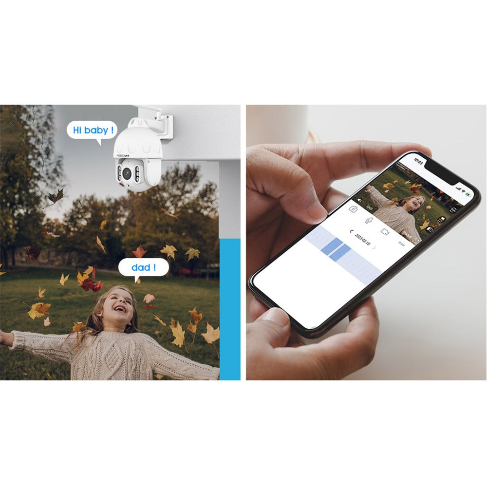 FECCAM SD8P, 4K 8MP DIVE-Band WiFi Ptz ausserhalb Sécherheet
