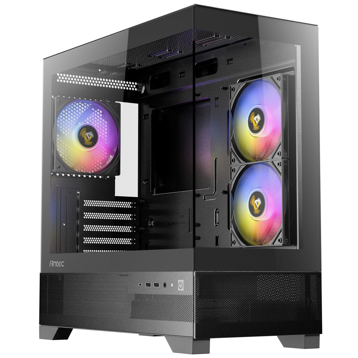 Antec CX500M RGB Mini Tower Case (Black | 3x USB-A | Tempered Glass)
