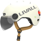 Livall l23 - urban led bike helmet with visor