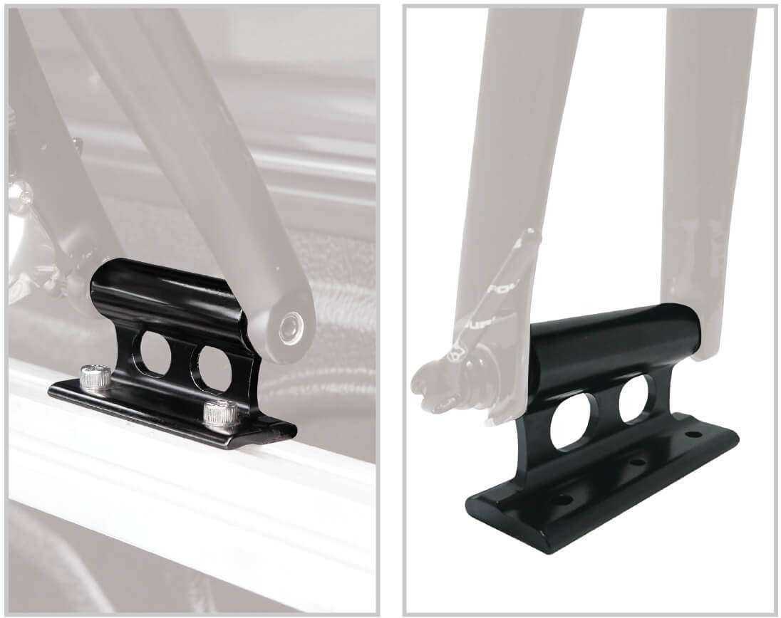 Katana universal bike carrier with fork attachment