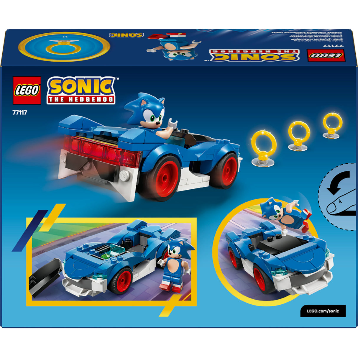 Lego Sonic le hérisson 77117 Sonic Car : Speed Star Lightning