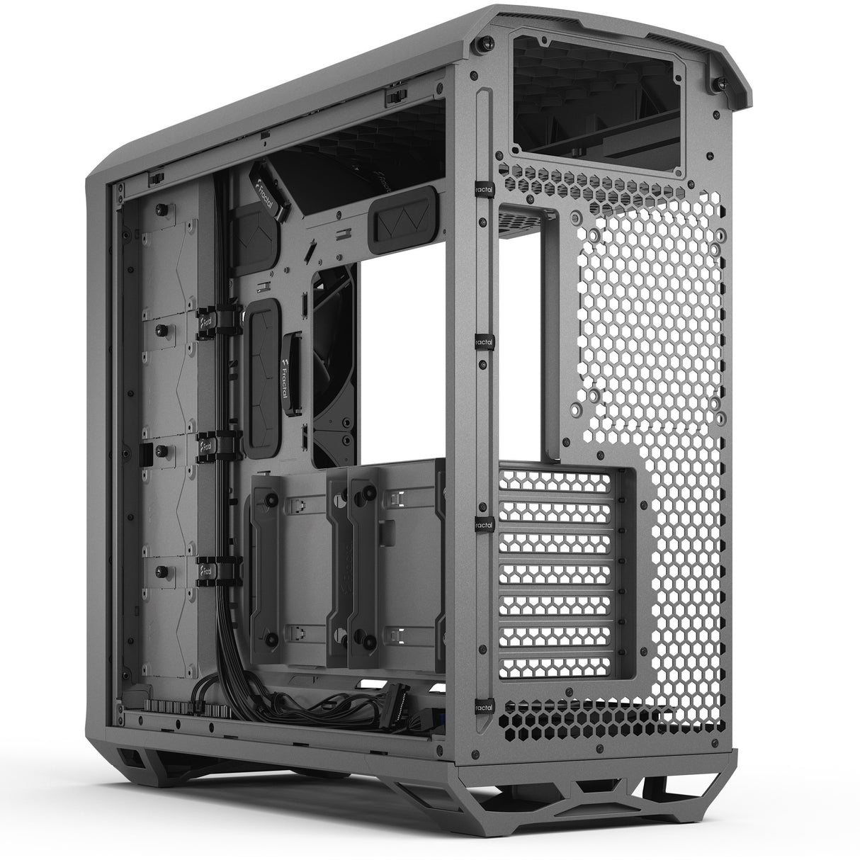 Fractal Design Torrent Gray TG Light Tint Midi Tower Case (Gray | 2x USB-A | 1x USB-C | Tempered Glass)