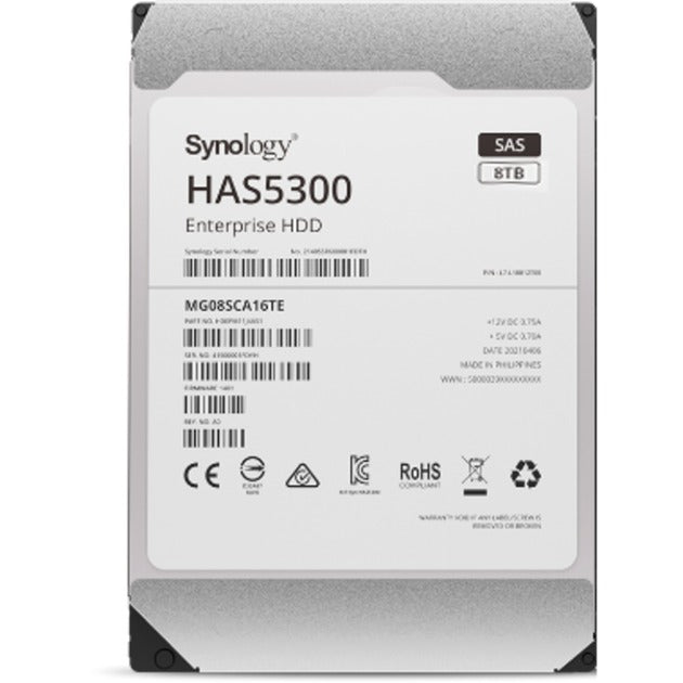 Synology HAS5300 8 TB Hard Drive (SAS 1200, HAS5300-8T)