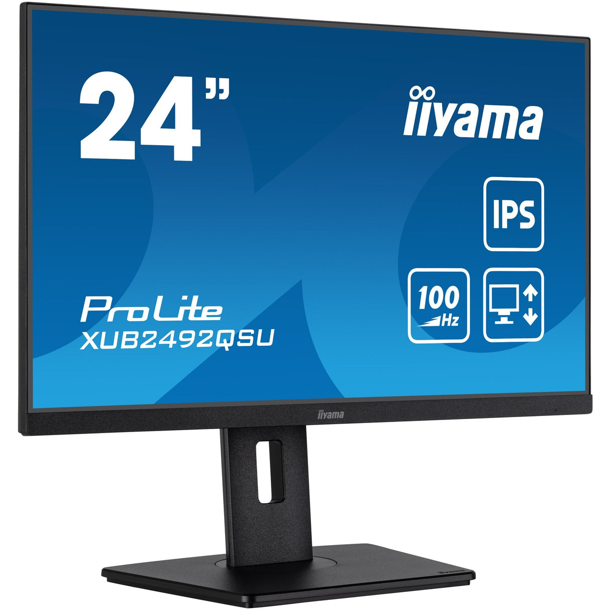Iiyama ProLite XUB2492QSU-B1 23.8 Monitor (Black (matte), HDMI, DisplayPort, 3x USB-A, USB-C)