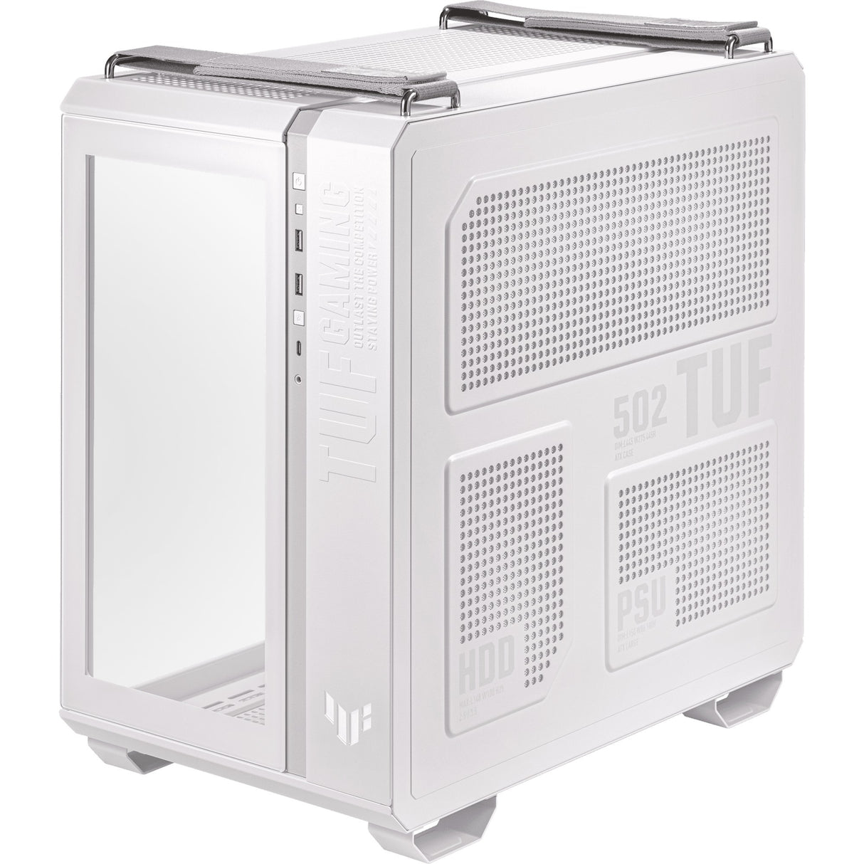 Asus TUF Gaming GT502 Midi Tower Case (white | 2x USB-A | 1x USB-C | tempered glass)