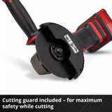 Einhell batteri vinkelslip te-ag 18 125-2 li (1x4,0 ah) vinkelslip (röd svart, inkl. 4,0 ah power x-change batteri och laddare)