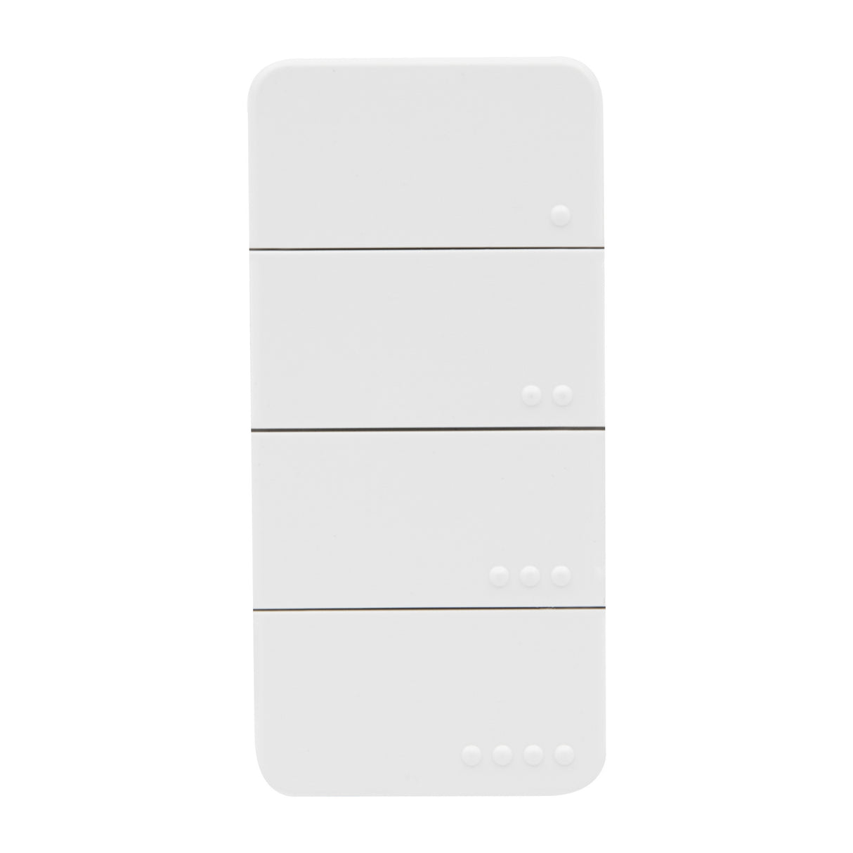 Shelly Blu RC Button 4 ZB remote control (white, Bluetooth 5 (LE), Zigbee)