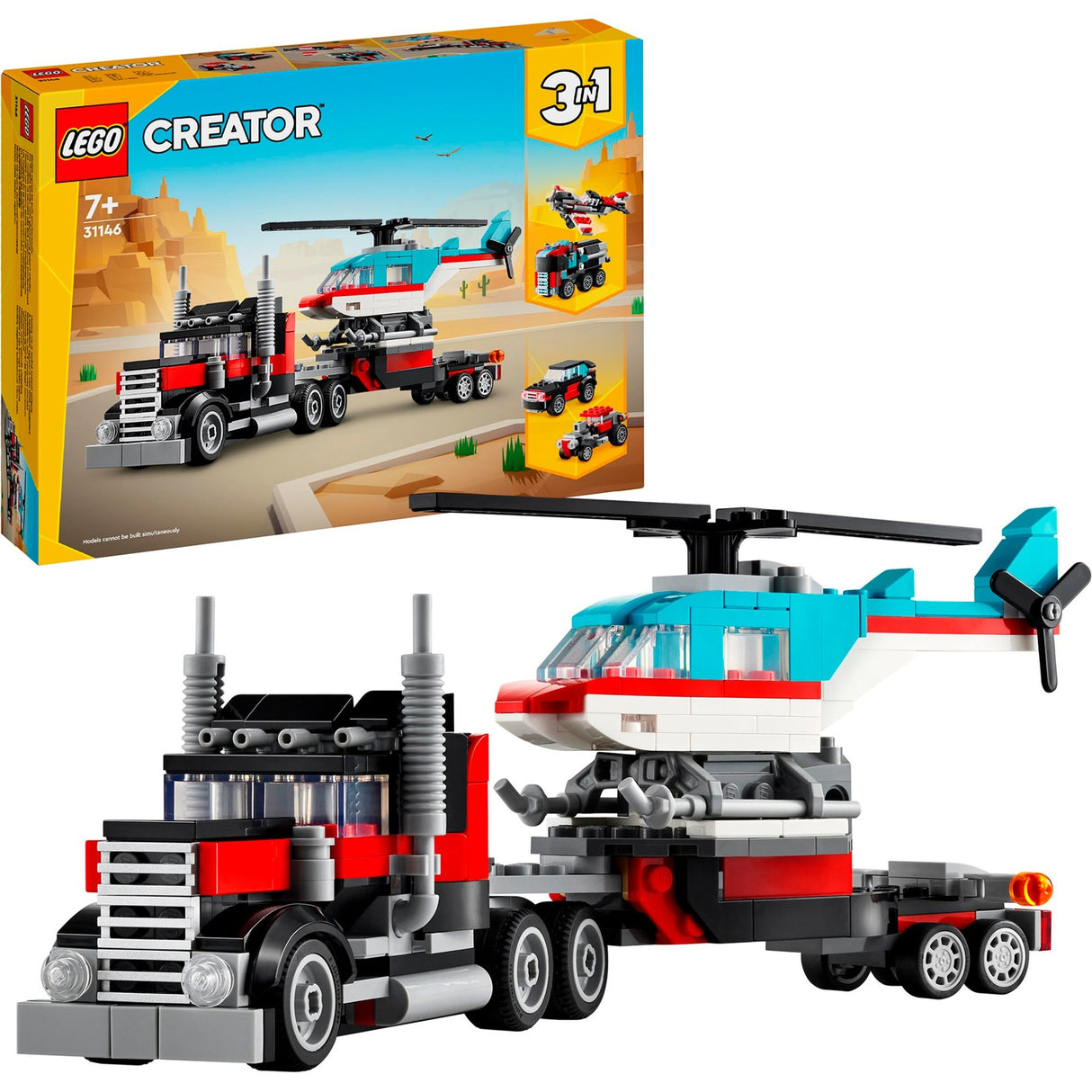Lego Lego Creator 31146 Truck z helikopterem