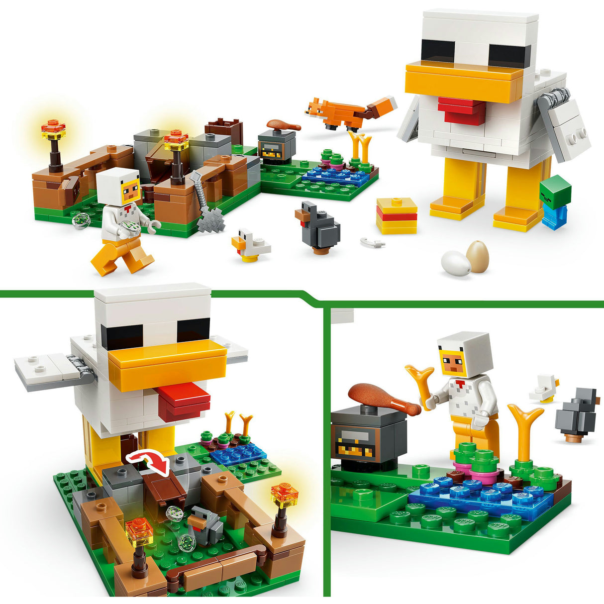 LEGO Minecraft 21585 Farma kurczaków