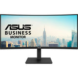 Asus va34vcpsr 34 curved ultrawide monitor (zwart, 100 hz, hdmi, displayport, audio, lan, usb-c)