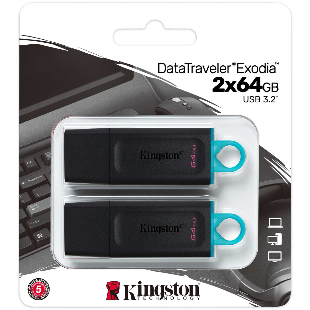 Kingston Datatraveler Exodia 64 GB 2 pakiet