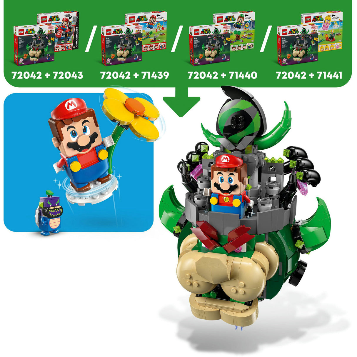 Lego super mario 72042 princ Florian a hrad bowser