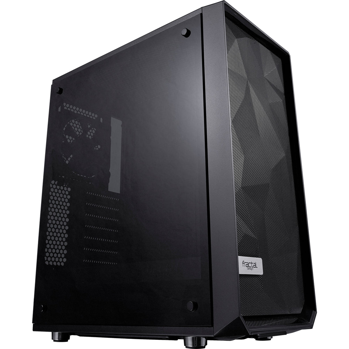 Fractal Design Meshify C Midi Tower Case (Black | 2x USB-A | Tempered Glass)