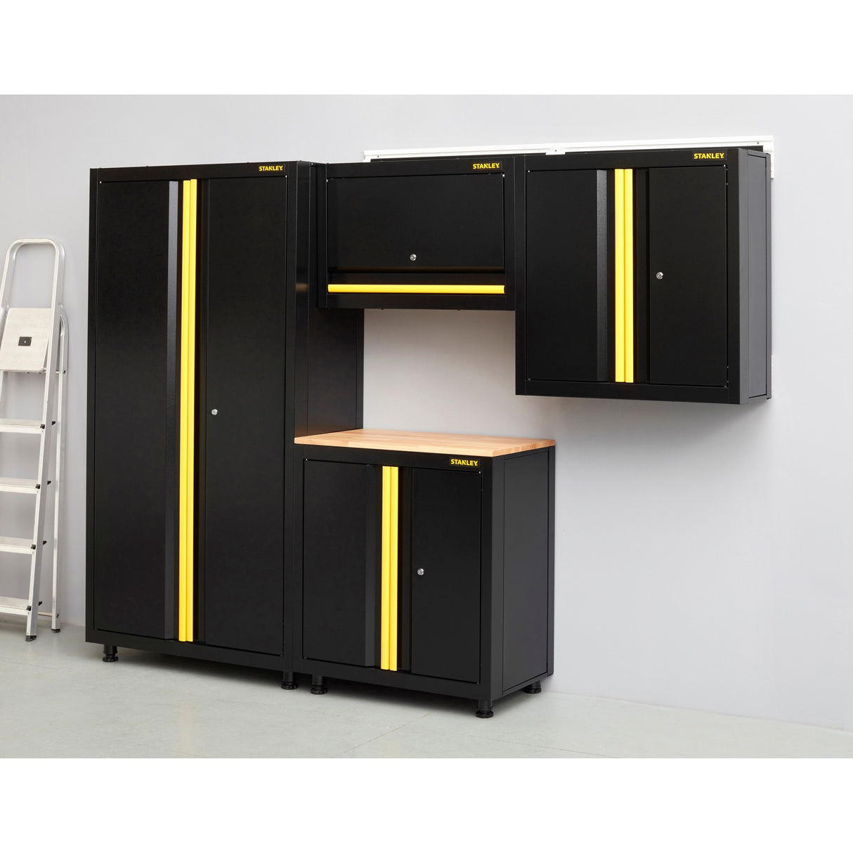 Stanley 2-door wardrobe RTA tool cabinet (black yellow)