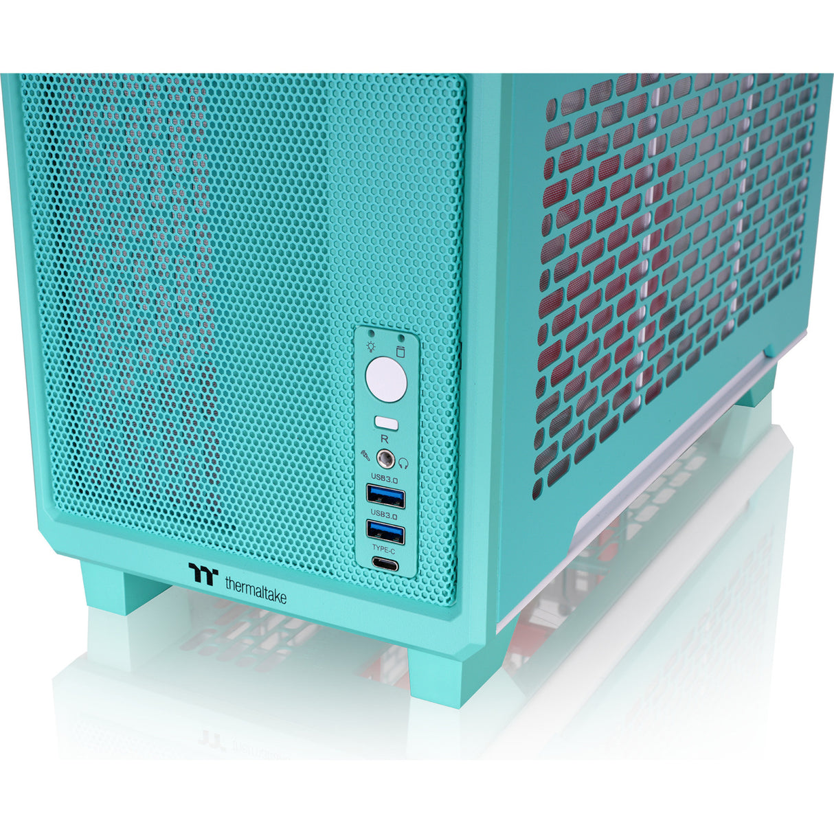 Thermaltake TR100 Mint Strawberry Mini Tower Case (Mint Berry | 2x USB-A | 1x USB-C)