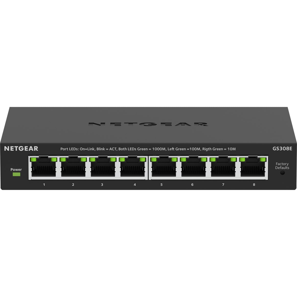 NetGear 8 points Gigabit Ethernet Plus-Switch (GS308EV4)