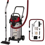 Einhell te-vc 2340 sacl våt- och torrdammsugare (vinröd rostfritt stål)