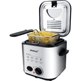 Steba DF95F - mini deep fryer fondue (stainless steel black, 1.25 litre)