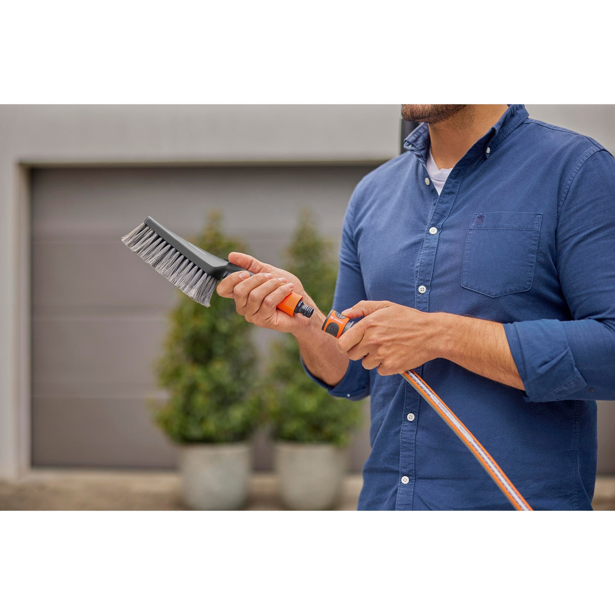 Gardena cleansystem cleaning set with hand brush m soft,