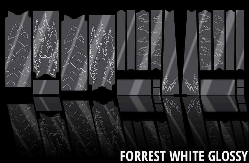 Unleazhed unscratch - frame protection film gravelbike bpg01 forest white