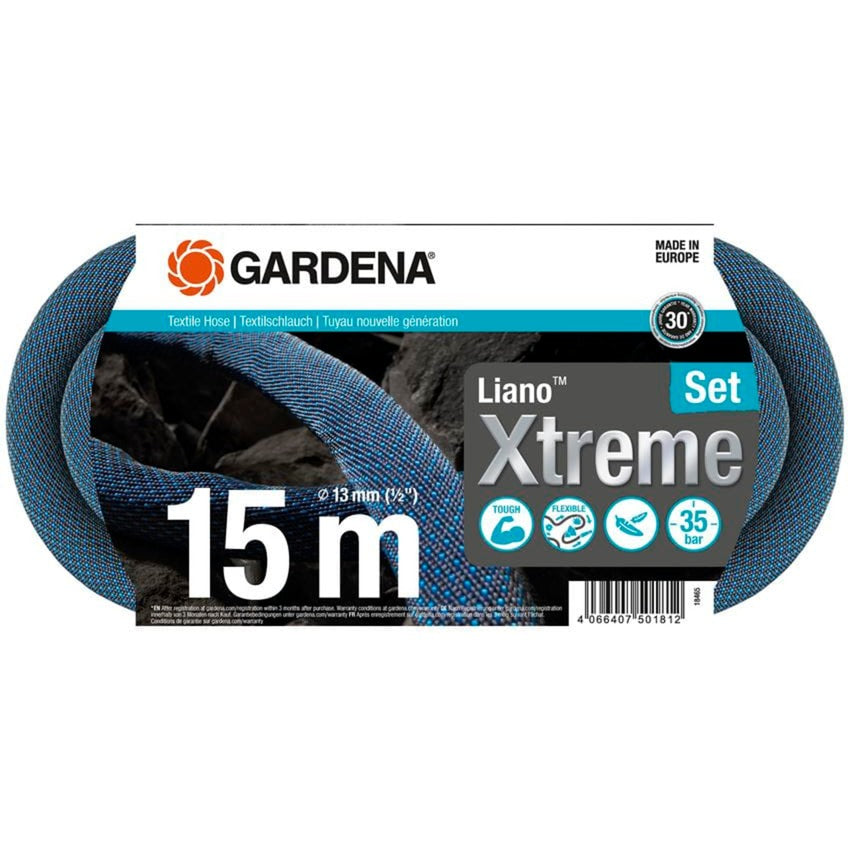 Gardena Textile Schlaange Liano 15 m Set