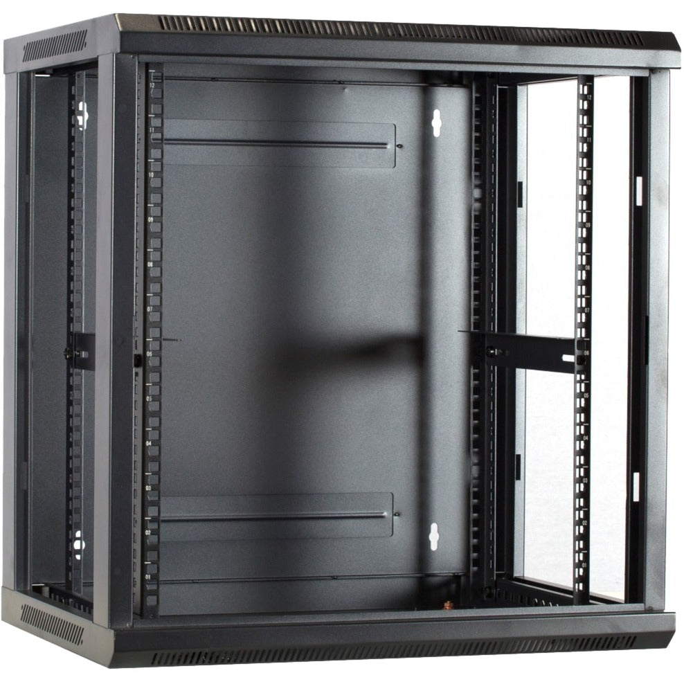 Dsi 12U Wall Mount Cabinet with Glass Door - ds6412 Server Rack (Black, 600 x 450 x 635mm)