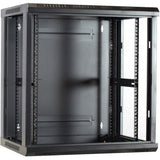 Dsi 12U Wall Mount Cabinet with Glass Door - ds6412 Server Rack (Black, 600 x 450 x 635mm)
