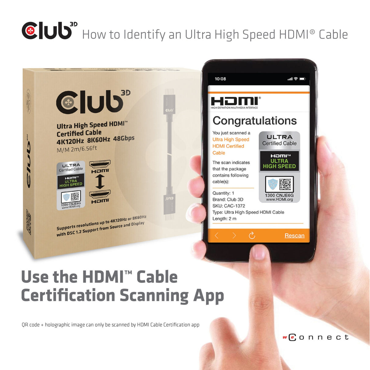 Club 3D Ultra High Speed ​​HDMI
