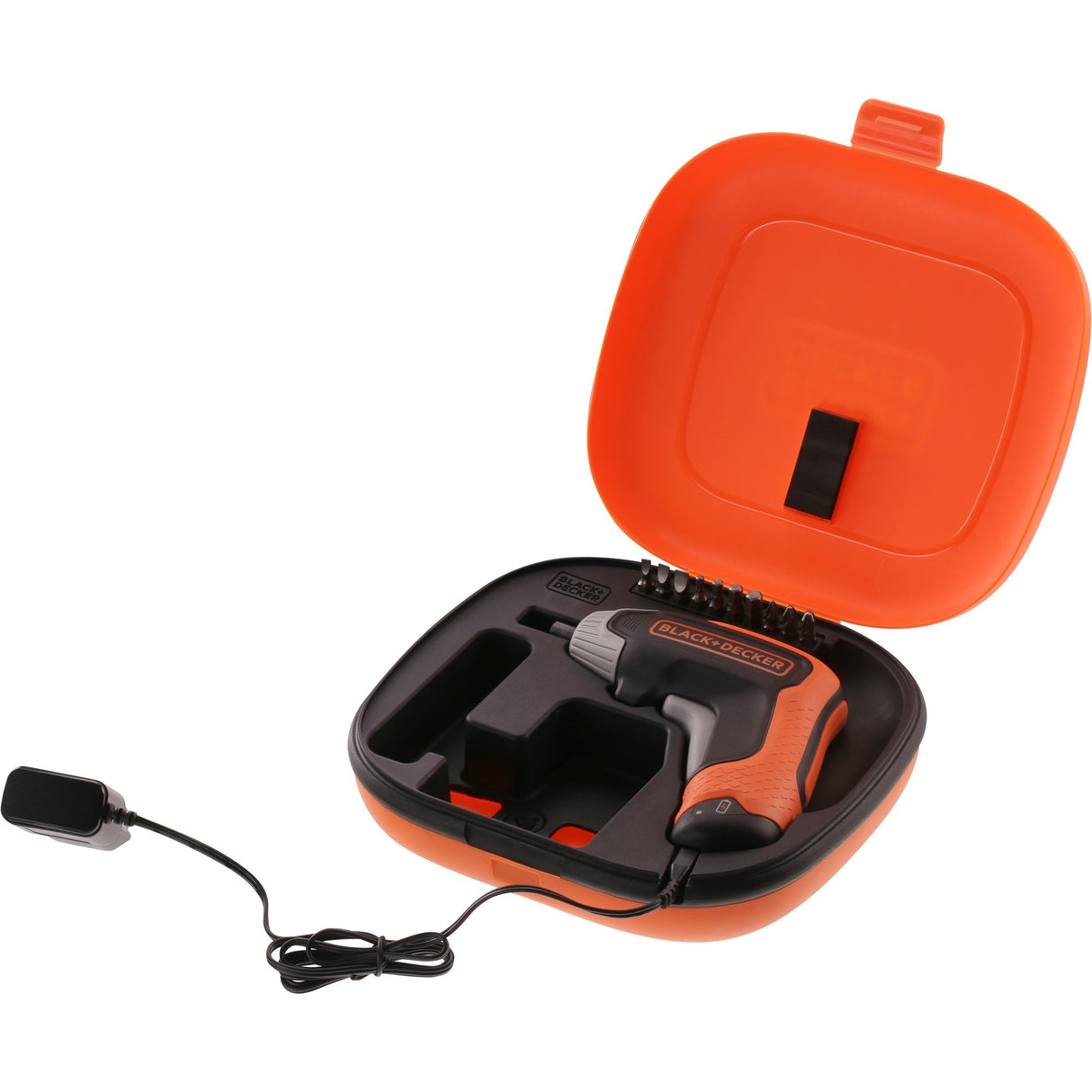 Black+Decker 3.6V Lithium-Ion Rapid Driver Cordless Screwdriver Drill (Orange Black)