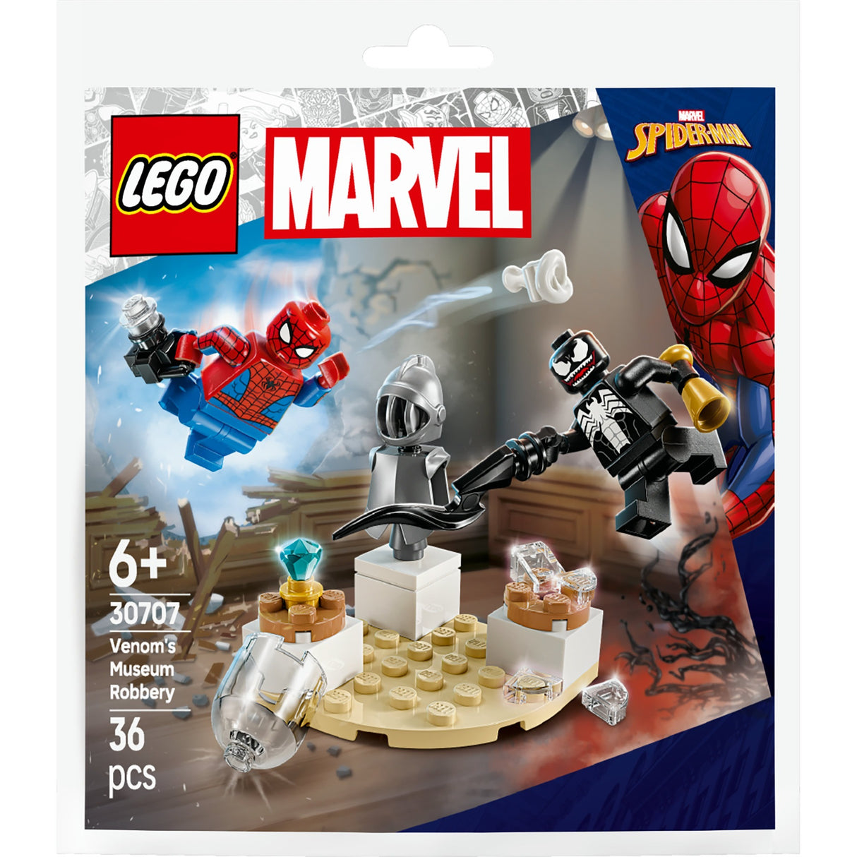 Lego super-heróis 30707 roubo de museu de venenos