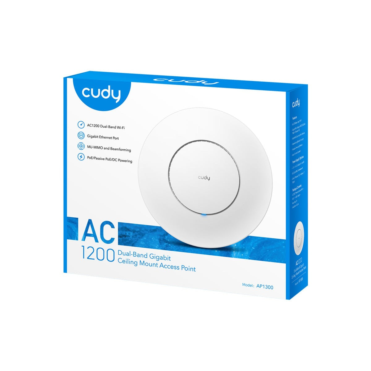 Cudy AC1200 Wi-Fi Gigabit Access Point (White, Mesh)