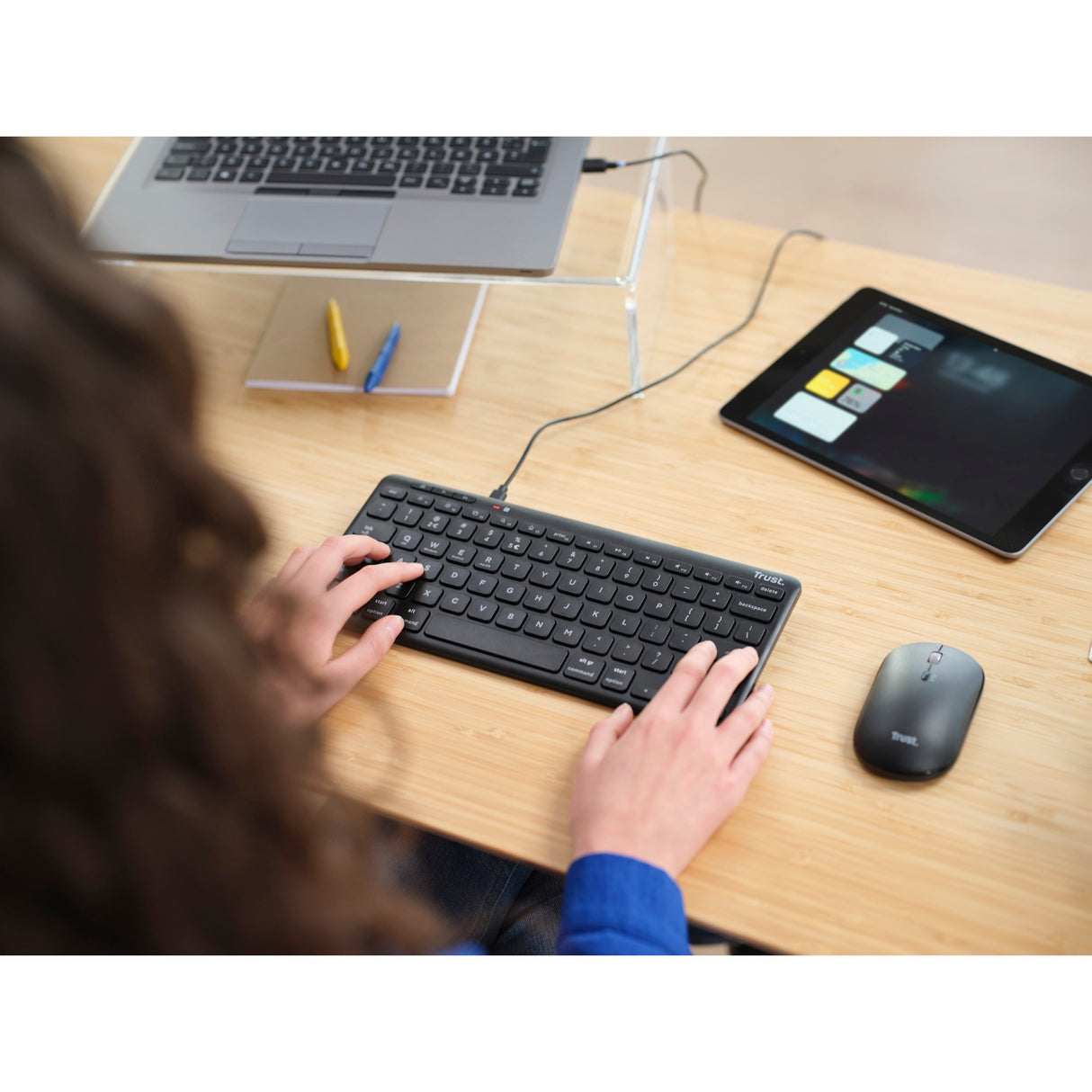 Vertraue Lyra kompakt Wireless Tastatur