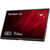 Viewsonic VA1650 moniteur portable léger 16 (noir, 1x HDMI, USB-C)