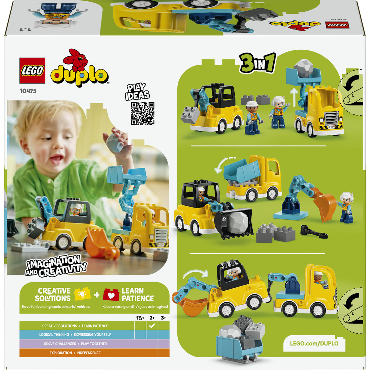 Lego duplo town 10475 gradbena vozila 3v1