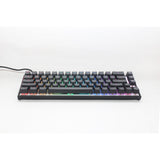 Ducky mecha pro sf, toetsenbord (zwart, us lay-out, cherry mx silent red, rgb leds, 65%, pbt double-shot)