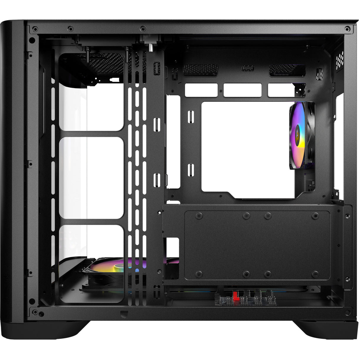 Caixa de torre midi argb curva Antec c5 (preta | 2x USB-A | 1x USB-C | vidro temperado)