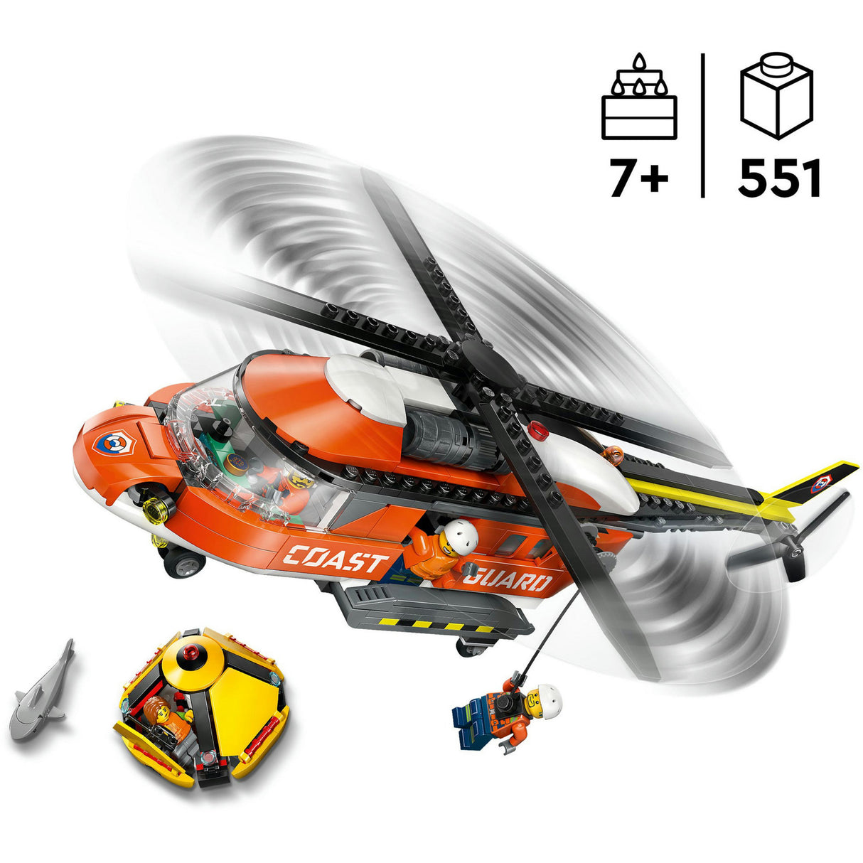Lego city exploration 60503 kystvagt helikopter
