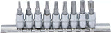 Bgs technic bit insert set 1 4 torx t10 - t50 9 pcs.