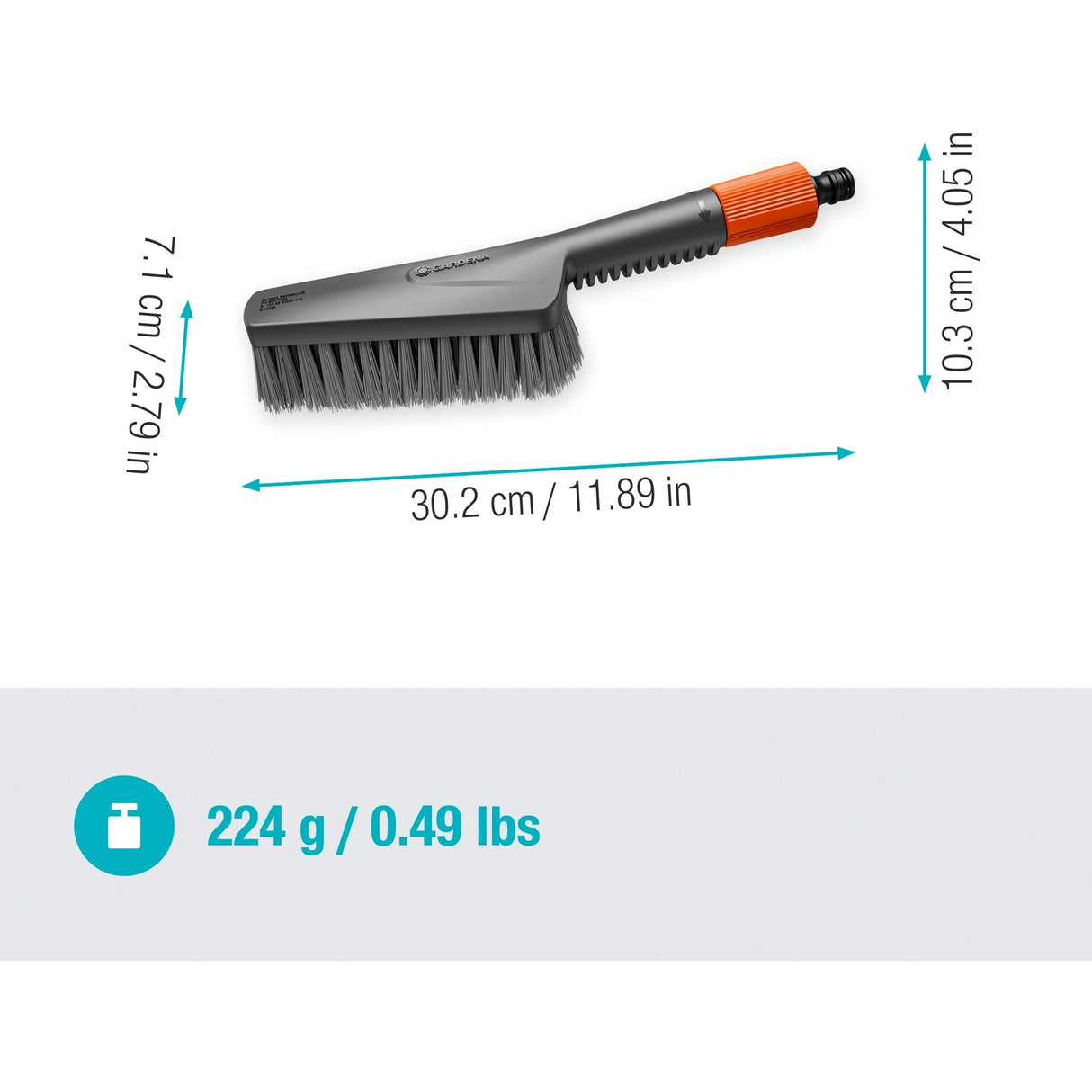 Gardena Clean System Cleaning Set mit weicher Brust, Soop